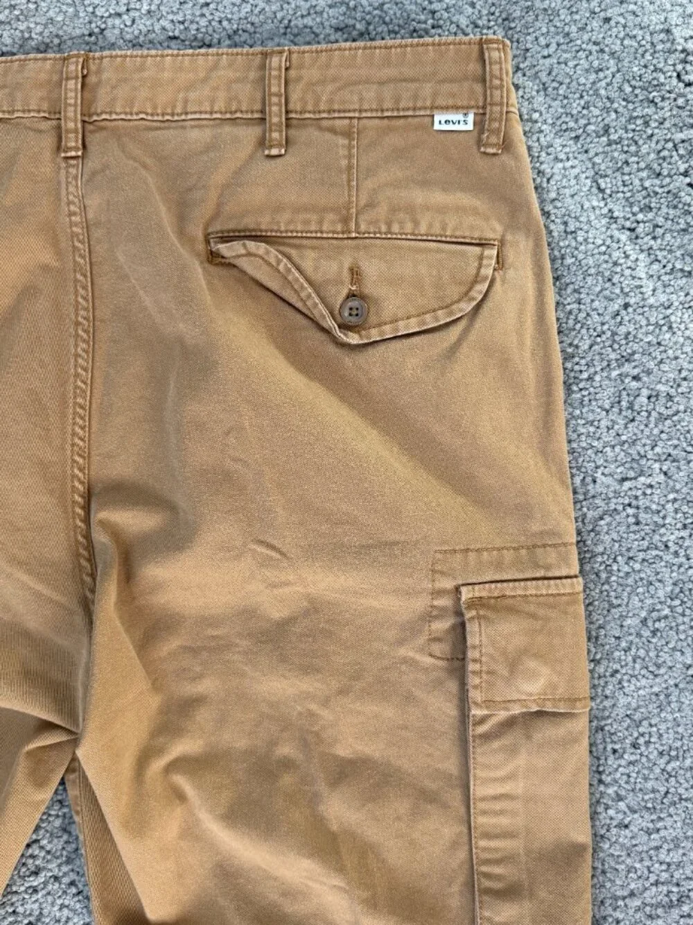 Levi’s 541 Athletic Fit Cargo Twill Pants Caraway Tan Khaki 38x32 PC9-24877